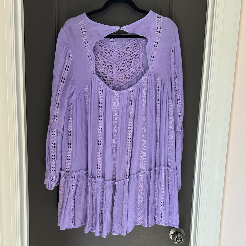 Free People Purple Tunic Top - Picture 4 of 6